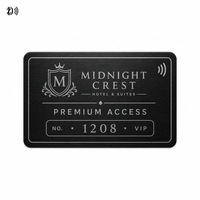 Metall-Mitgliedskarte NFC-Karte mit Eigenem Logo für Luxusmarken-Schmuckgeschäfte Uhrenmarken Smartcard mit Hochwertiger Geschenkbox