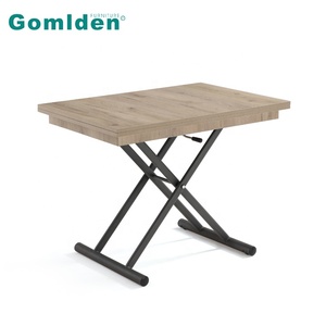 <span class=keywords><strong>Tavolino</strong></span> lungo trasformabile in legno naturale per caffè con ruote nascoste per spazi domestici - Product Image 3