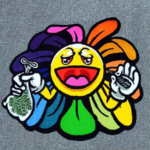 พรมและพรมประดับตกแต่งมือลายสัตว์ตามสั่งพิมพ์โลโก้ได้ทั่วโลก - Product Image 6