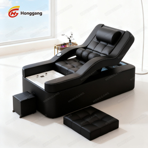 Tragbares Waschbecken zum Haarewaschen für Salon mit weißem Nackenkissen, Friseurstuhl und Bett - Product Image 2