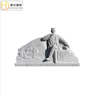Escultura en Relieve de Piedra Jiahua, Estilo Chino, Tema del Ejército Rojo, Arte Mural para la Cultura Escolar - Product Image 3