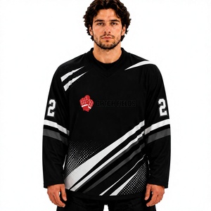 เสื้อฮอกกี้ปักชื่อแบบแห้งเร็ว ระบายอากาศได้ดี ปรับแต่งได้ไม่จำกัด ปี 2026 ชุดยูนิฟอร์มฮอกกี้น้ำแข็งสำหรับทีม - Product Image 1