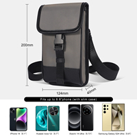 Sac à bandoulière personnalisé de créateur pour téléphone portable, sacoche tactique étanche avec boucle pour homme Luxe pour iPhone 16 Samsung S25