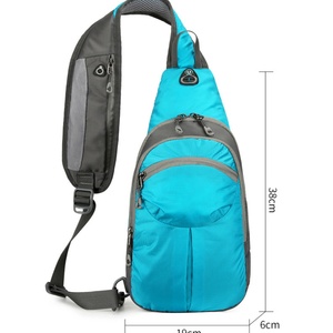 Sac de poitrine multi-poches avec logo personnalisé, sac bandoulière antivol, sac bandoulière imperméable pour hommes et femmes - Product Image 2