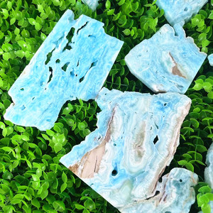 En vrac en gros naturel des <span class=keywords><strong>caraïbes</strong></span> tranche dalles cristal pierre brute polie tranche des <span class=keywords><strong>caraïbes</strong></span> pour la guérison - Product Image 2