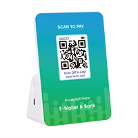Dispositif de paiement par code QR Y50B Haut-parleur cloud 4G + WIFI Affichage de paiement par code QR dynamique statique avec haut-parleur pour paiement commercial