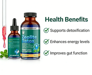 น้ำยาซีโอไลต์ธรรมชาติแบบหยด |   แร่ธาตุเกรดอาหารสำหรับการดีท็อกซ์ประจำวันและการขจัดโลหะหนัก |   สูตรทำความสะอาดเซลล์ - Product Image 4