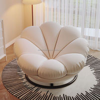 Canapé sectionnel moderne en forme de citrouille Fauteuil pouf en tissu confort ultime pour le salon Loisirs paresseux