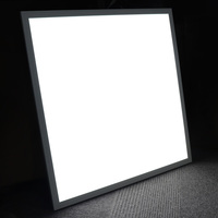 Échantillon gratuit sans cadre rétro-éclairé plat lumière LED 2x2 pieds 60x60cm bureau design industriel style aluminium corps 4000K 3000K couleur