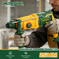 Marteau perforateur rotatif filaire 26 mm 800 W, léger, industriel, électrique, avec queue SDS-PLUS, 50 Hz, pour perçage mural et béton