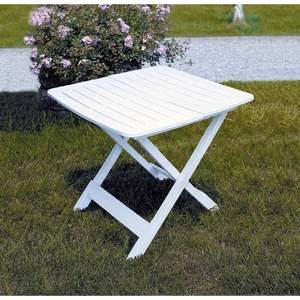 TABLE PLIANTE TEVERE CM 79X72 POLYPROPYLÈNE BLANC - Product Image 1