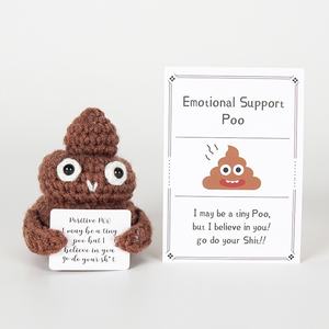 Crochet Poop Plush Toy Washed Super Soft <strong>Funny</strong> Gag <strong>Gift</strong> <strong>for</strong> <strong>Brother</strong> Dad Friends Teen Boys PP Cotton Stress Relief Office Decor - Product Image 3
