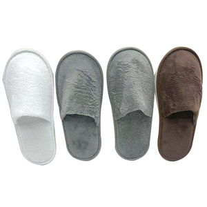 Pantofole Usa e Getta Personalizzate con Logo OEM <span class=keywords><strong>per</strong></span> Hotel, Ospedali, Matrimoni, Compagnie Aeree - <span class=keywords><strong>per</strong></span> Viaggi con Suola in EVA Tipo Asciugamano - Product Image 1