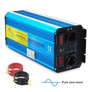 Convertisseur de puissance <span class=keywords><strong>LVYUAN</strong></span> 8000VA 4000VA DC 12V vers AC 220V 3KVA, onduleur à onde sinusoïdale pure 12V avec télécommande - Product Image 2