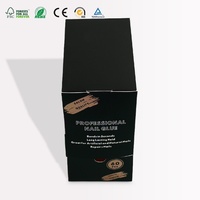 Scatola Pieghevole in Cartone Bianco Personalizzata con Coperchio a Ribalta per Colla per Unghie, Unghie Artificiali e Confezioni Cosmetiche