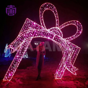 LED Arch Motif <b>Light</b> Waterproof Outdoor Christmas Archway Tunnel Decoration Walk Through Photo Prop Event Lighting - Product Image 6