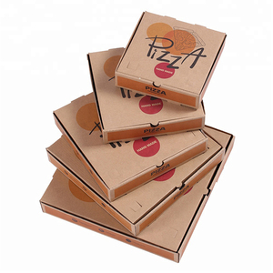 10'' Reusable Kraft Cardboard Carton Pizza Cone Box Brown pizza packing box