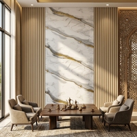 Panneau mural en PVC de luxe, feuille de marbre UV, panneau pour imprimante UV