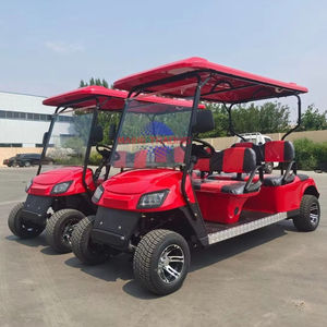 Carrito de golf eléctrico todoterreno de cuatro plazas, equipado con un motor de CA de 5 kW y una velocidad máxima de 60 km/h. - Product Image 1