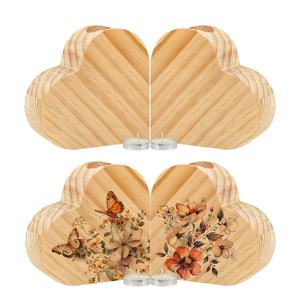 Heat Transfer Printed Wooden Heart-Shaped <b>Candle</b> Holder Customized <b>Candle</b> Holder Tealight Holder for <b>Valentine</b> ' s Day Gift - Product Image 1