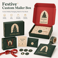 Boîtes de Noël personnalisées avec logo, décorations, jouets, bougies, emballages en carton ondulé pour cadeaux, boîtes d'expédition en papier