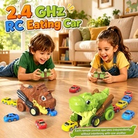 Jouets télécommandés 2.4G : Serpent gourmand, dinosaure mangeur, voiture magnétique, voiture RC interactive multijoueur