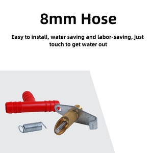 Coniglio di rame capezzolo coniglio automatico capezzolo bevitore piccolo animale acqua bevitore con connettore a tre vie - Product Image 4