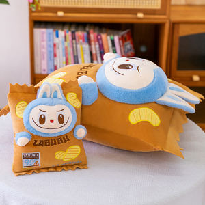 Vente directe d'usine, série de magasins de commodité Monsters, adorable coussin en peluche, design de <span class=keywords><strong>chips</strong></span> de pommes de terre, coussin de canapé, décorations de chaise - Product Image 4