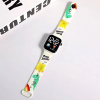 Montre-Bracelet Digitale de Style Sportif et de Dessin Animé pour Enfants, Mignonne avec Affichage LED
