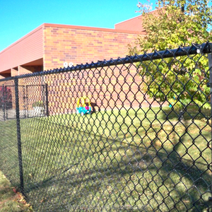 Clôture à maillons de chaîne enduite noire de 6 pieds - Product Image 5