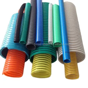 Vente en gros tuyau d'arrosage flexible ondulé en PVC pour aspiration d'eau