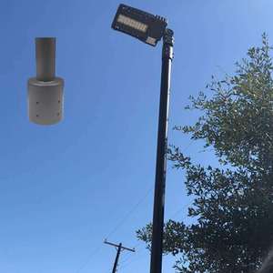 3 Inch Tenon Adapter for LED Shoebox Pole <strong>Light</strong> <strong>Round</strong> Pole <strong>Bracket</strong> with <strong>Mounted</strong> Accessories Product Type Lamp Poles
