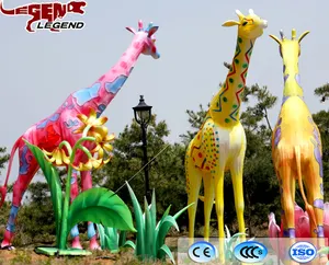 Giraffen laterne Exotisches Tiers imulations modell Festliche Karnevals dekoration Chinesische traditionelle Seiden laterne