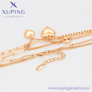<span class=keywords><strong>XUPING</strong></span>-joyería de lujo para mujer, collares de varias plantas chapados en oro y cobre ambiental, color dorado de 18K, S00152965 - Product Image 4
