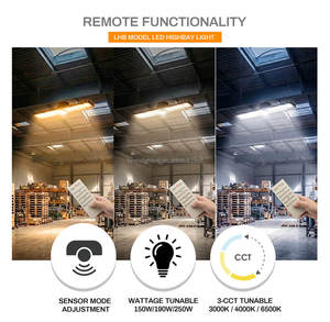 Luminaire linéaire <span class=keywords><strong>industriel</strong></span> CEE 250W 3CCT 3000-6500K avec capteur 2-en-1, étanche, 185Lm/W, 220-240V, pour <span class=keywords><strong>atelier</strong></span> et usine - Product Image 5