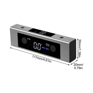 2 في 1 خطين عبر خط ليزر مقياس زاوية ليد رقمي مغناطيسي ثنائي الليزر مقياس زاوية ذكي - Product Image 1