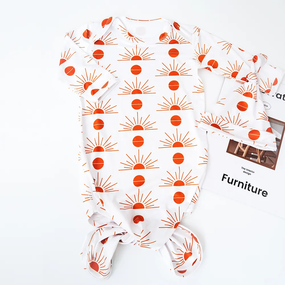 Kangobaby pakaian bayi uniseks 1-bagian bodysuit lengan pendek bayi jumpsuit berkaki produsen