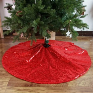 Albero di natale gonna con paillettes lustro tappetino glitterato per decorazioni festa natalizia 48 pollici - Product Image 2