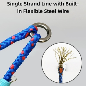 Hameçons de jigging SNEDA Iseama pour eau salée, montage longue ligne, yeux prismatiques 3D, fil <span class=keywords><strong>d</strong></span>'acier interne, bleu, jaune, rouge pour la pêche en haute mer - Product Image 4