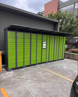 Casier intelligent pour colis électroniques avec serrure électronique, homologué FM, 18 compartiments pour un stockage sécurisé des colis