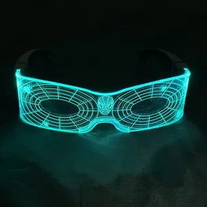 Colorato incandescente Cosplay <span class=keywords><strong>Spider</strong></span> Hero occhiali da sole notte fresco decorazione per gli uomini e le donne decorazioni per le feste - Product Image 1