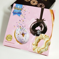 Carpas de Embalaje para Donuts de Papel Artístico Personalizables, Materiales Reciclados, Impresión CMYK, Laminado Mate, Logotipo Personalizado, Uso en Alimentos y Bebidas