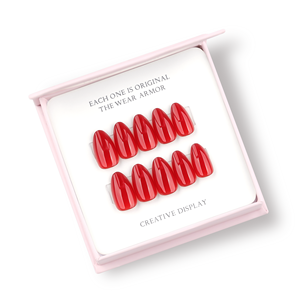 30 <span class=keywords><strong>Uñas</strong></span> Postizas de Gel Suave al por Mayor, <span class=keywords><strong>Uñas</strong></span> Postizas para Chicas, Color Rojo Liso, <span class=keywords><strong>Uñas</strong></span> Postizas Reutilizables, Logotipo OEM - Product Image 1