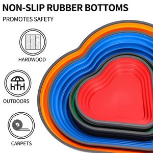 Tremplins en forme de coeur pour enfants Ensemble de tremplins d'équilibre Blocs d'équilibre pour tout-petits Jouets Équipement de fitness intérieur et extérieur - Product Image 3