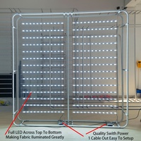 Boîte à lumière 10x10 pieds, personnalisée, en aluminium, sans outil, avec impression couleur intégrale, pour stands de salon professionnel