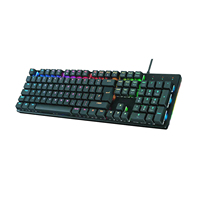 Mouse Keyboard Gaming OEM/ODM AK3037 RGB LED Backlit 104-Key Wired Mechanical USB Interface Anti-Ghosting Spill Resistant