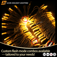 Guirlande lumineuse LED blanche chaude en caoutchouc pur, étanche IP65, pour décoration commerciale de Noël, de mariage et de fêtes, extérieur, 10 m, garantie 2 ans