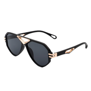 Unityth - Geometriese Retro Ronde Vintage Mode Vlieënier Sonbrille - Product Image 1