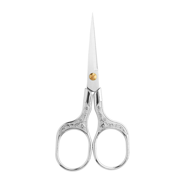 Retro plum Blossom Chinese-style Small Scissors Stainless Steel Embroidery Scissors Zinc Alloy Small Scissors