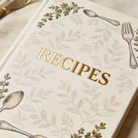 Carnet à couverture rigide en papier d'art de lin, format personnalisé, avec logo sur mesure, pour recettes, journal intime pour filles, organisateur et agenda – Vente en gros